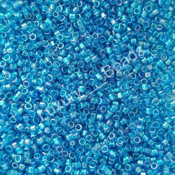 Японский бисер Miyuki Delica 11/0 DB-0177 Transparent Aquamarine AB