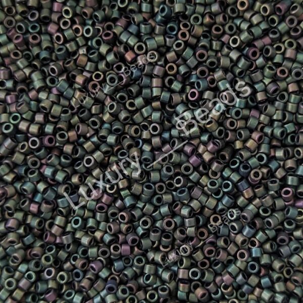 Японский бисер Miyuki Delica 11/0 DB-0327 Metallic Teal Iris Matted