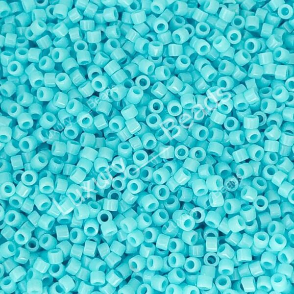 Японский бисер Miyuki Delica цилиндрический 11/0 DB-0725 Opaque Light Blue
