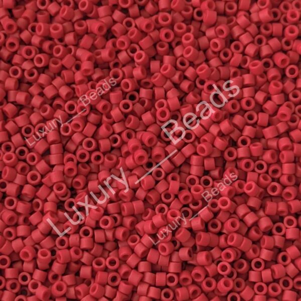 Японский бисер Miyuki Delica цилиндрический 11/0 DB-0796 Opaque Maroon Matted Dyed