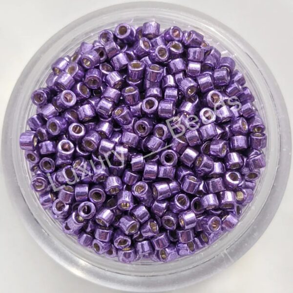 Японский бисер Miyuki Delica 11/0. Miyuki DB-2509 Duracoat Galvanized Dark Lilac